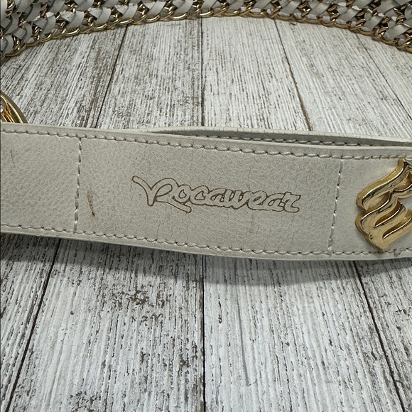 Vintage Y2K  Rocawear white and gold chain belt main image 5